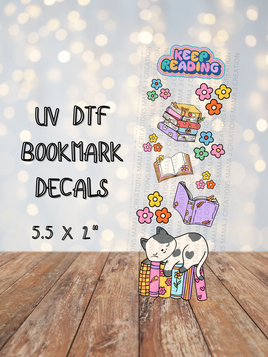 Keep Reading UV DTF Bookmark