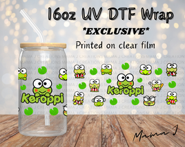 Keroppi UV DTF Libbey Wrap 16oz