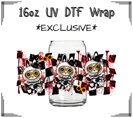 Labubu Art The Clown UV DTF Libby Wrap 16oz
