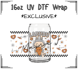 Labubu Grey Snack UV DTF Libby Wrap 16oz
