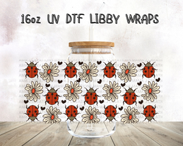 lady Bug & Flowers Libbey Wrap 16oz