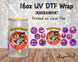 UV DTF Looney Tunes Gang Libbey Wrap 16oz