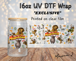 UV DTF Madagascar Libbey Wrap 16oz