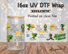 UV DTF Marvin Martian Libbey Wrap 16oz