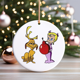 Max & Cindy Lou Who UV DTF Christmas Ornament Decal