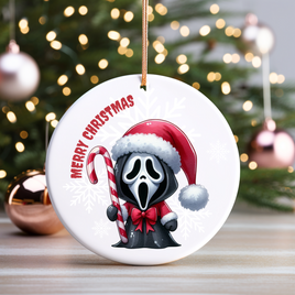 Scream UV DTF Christmas Ornament Decal