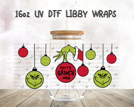 Merry Grinchmas 3 UV DTF Libby Wrap 16oz