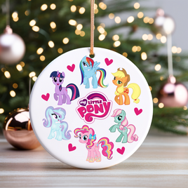 My Little Pony UV DTF Christmas Ornament Decal