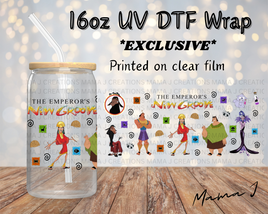 UV DTF Emperors New Groove Wrap 16oz