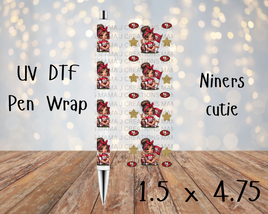 Niners Cutie UV DTF Pen Wrap