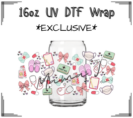 Nurse UV DTF Libby Wrap 16oz