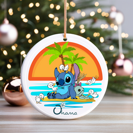 Ohana UV DTF Christmas Ornament Decal