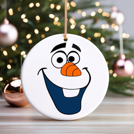 Olaf UV DTF Christmas Ornament Decal