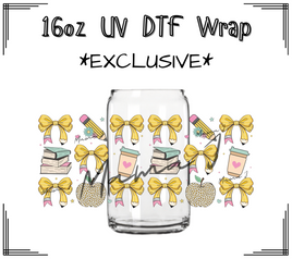 Pencil Bows 2 UV DTF Libby Wrap 16oz