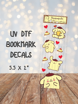 Pompompurin UV DTF Bookmark