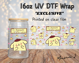 Pompompurin UV DTF Libbey Wrap 16oz