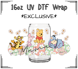 Pooh & Friends Easter UV DTF Libby Wrap 16oz
