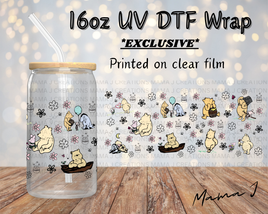 UV DTF Winnie The Pooh 1 Libbey Wrap 16oz