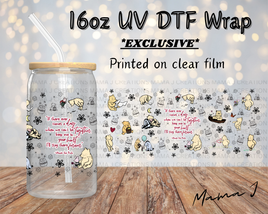 UV DTF Winnie The Pooh 2 Libbey Wrap 16oz