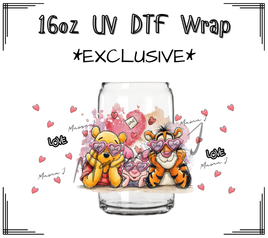 Pooh Love UV DTF Libby Wrap 16oz