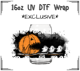 Pumpkin Man UV DTF Libby Wrap 16oz