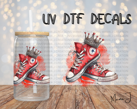 Red Queen Converse Shoes UV DTF Decal