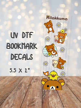 Rilakkuma UV DTF Bookmark