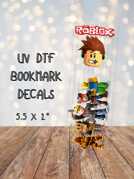 Roblox UV DTF Bookmark