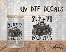 Salem Witch Book Club UV DTF Decal