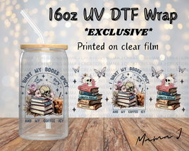 UV DTF Spicy Books Libbey Wrap 16oz