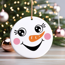 Snowman UV DTF Christmas Ornament Decal