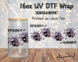 UV DTF Spooky Summer Libbey Wrap 16oz