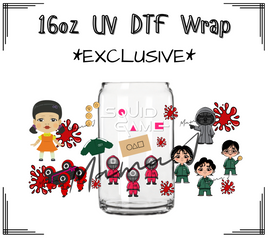 Squid Game UV DTF Libby Wrap 16oz