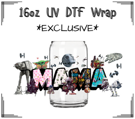 Star Wars Mama UV DTF Libby Wrap 16oz
