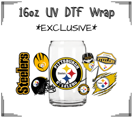 Steelers UV DTF Libby Wrap 16oz
