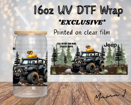 Better Than Being In Traffic UV DTF Libby Wrap 16oz