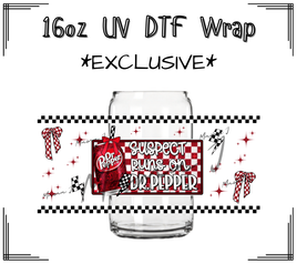 Suspect Runs On Dr Pepper UV DTF Libby Wrap 16oz