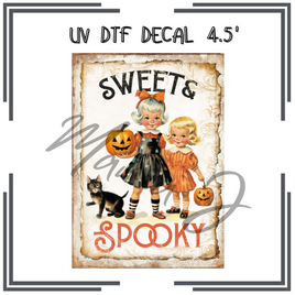 Sweet & Spooky UV DTF Decal