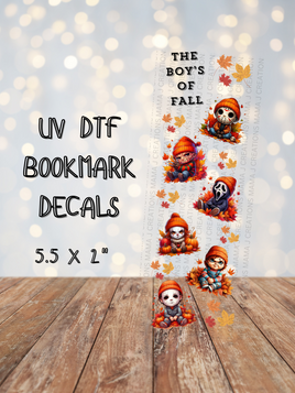 The Boy's Of Fall Horror Style UV DTF Bookmark