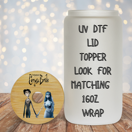 Corpse Bride UV DTF Lid Topper