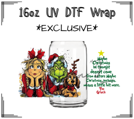 The Grinch Libbey Wrap 16oz UV DTF