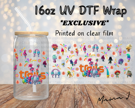 UV DTF Trolls Libbey Wrap 16oz