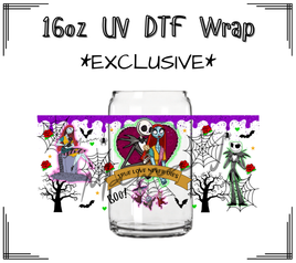 True Love Never Dies UV DTF Libby Wrap 16oz