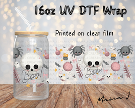 UV DTF BOO Libbey Wrap 16oz