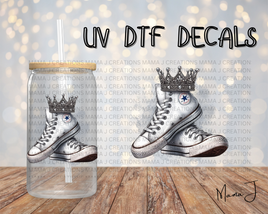 White Queen Converse Shoes UV DTF Decal