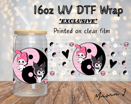 UV DTF Ying Yang Libbey Wrap 16oz