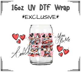 Valentine You & Me UV DTF Libby Wrap 16oz