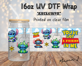 UV DTF You've Got A Friend In Me Libbey Wrap 16oz